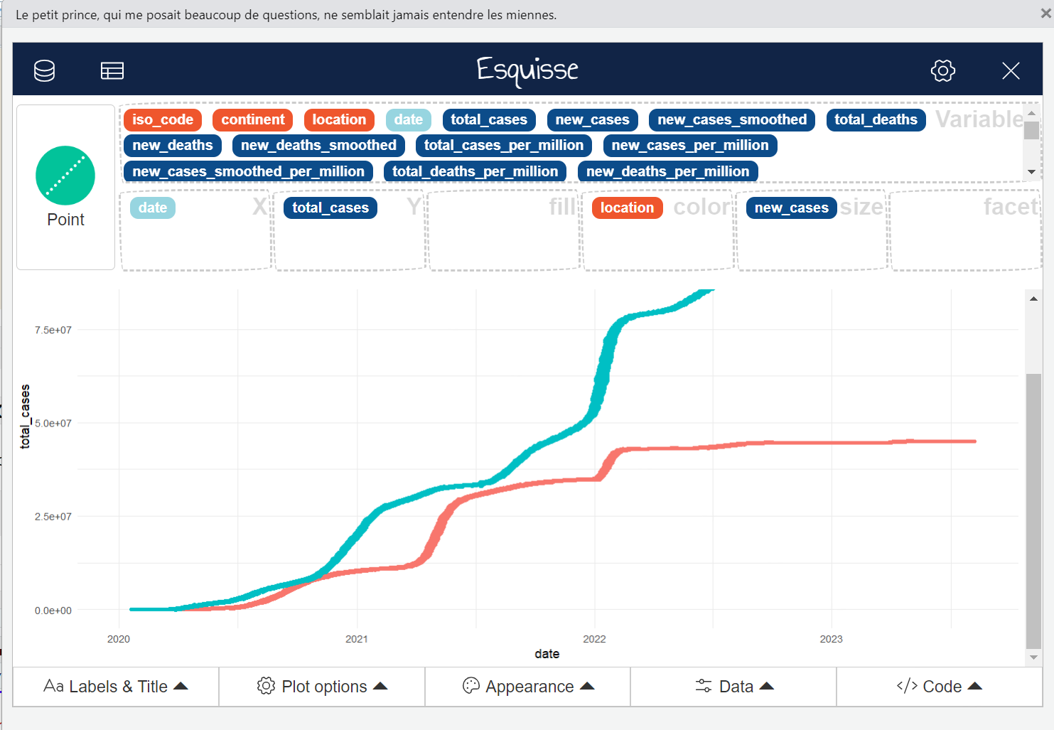 Esquisser screenshot