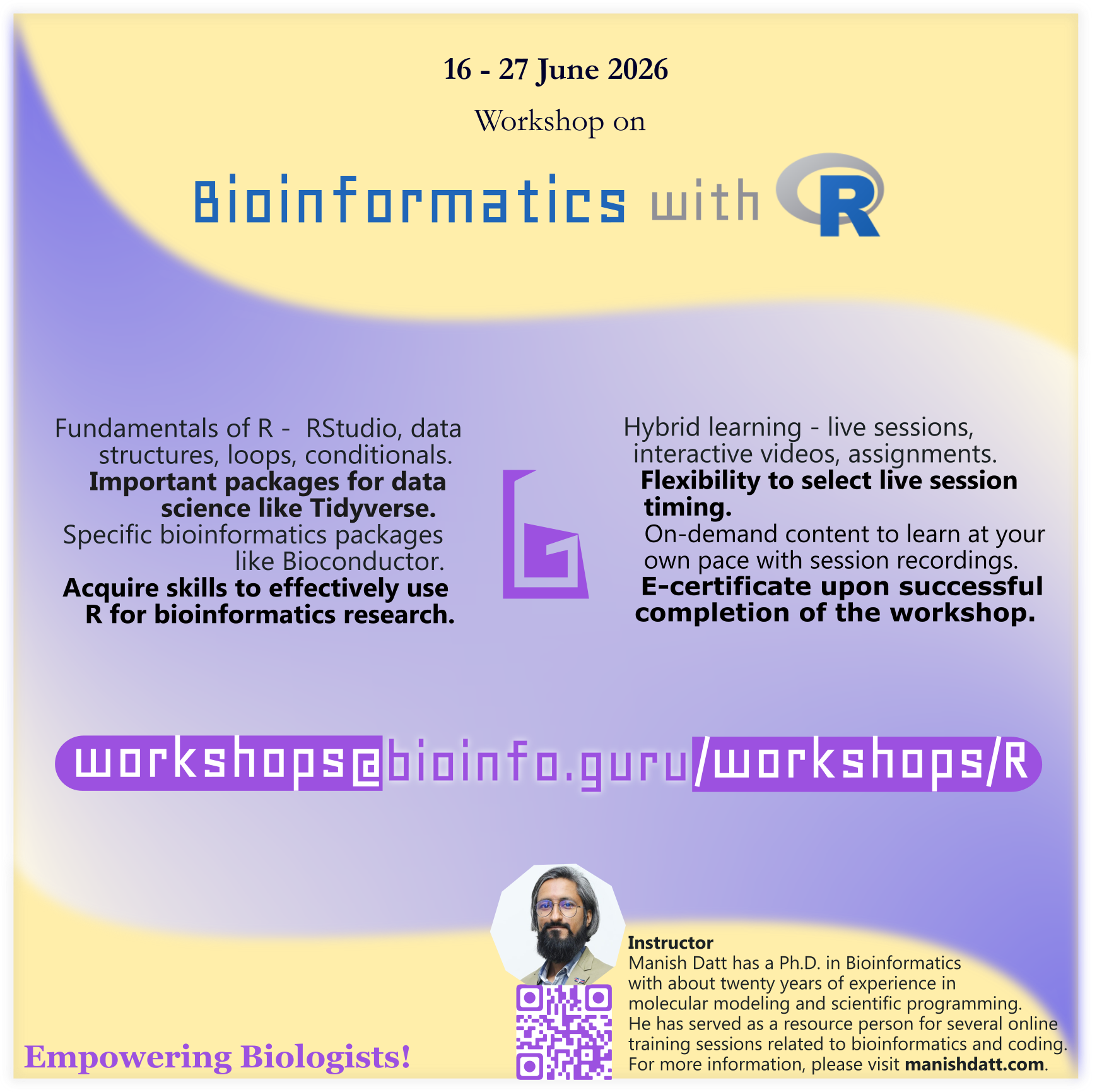 Workshop on Bioinformatics with R Poster