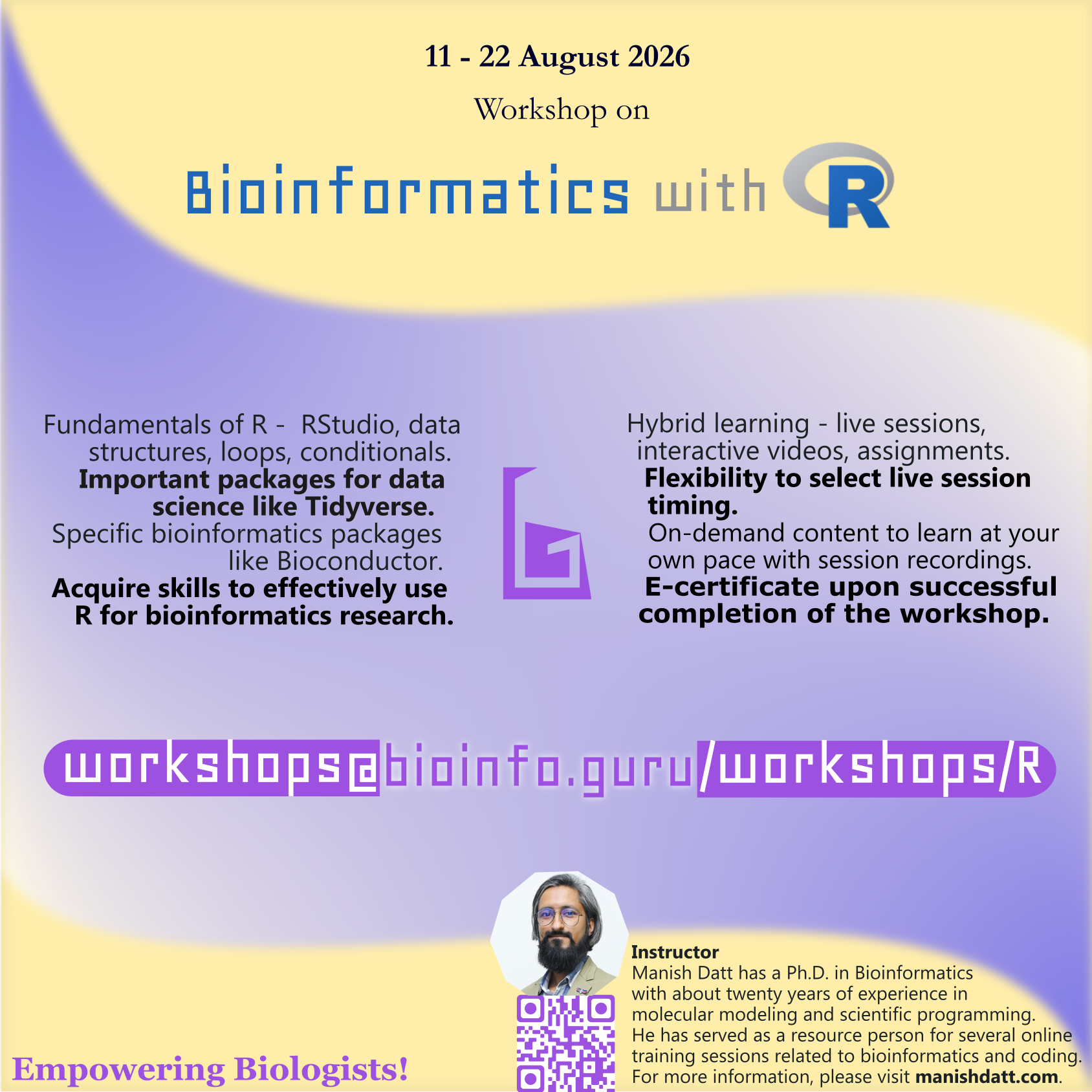 Workshop on Bioinformatics with R Poster