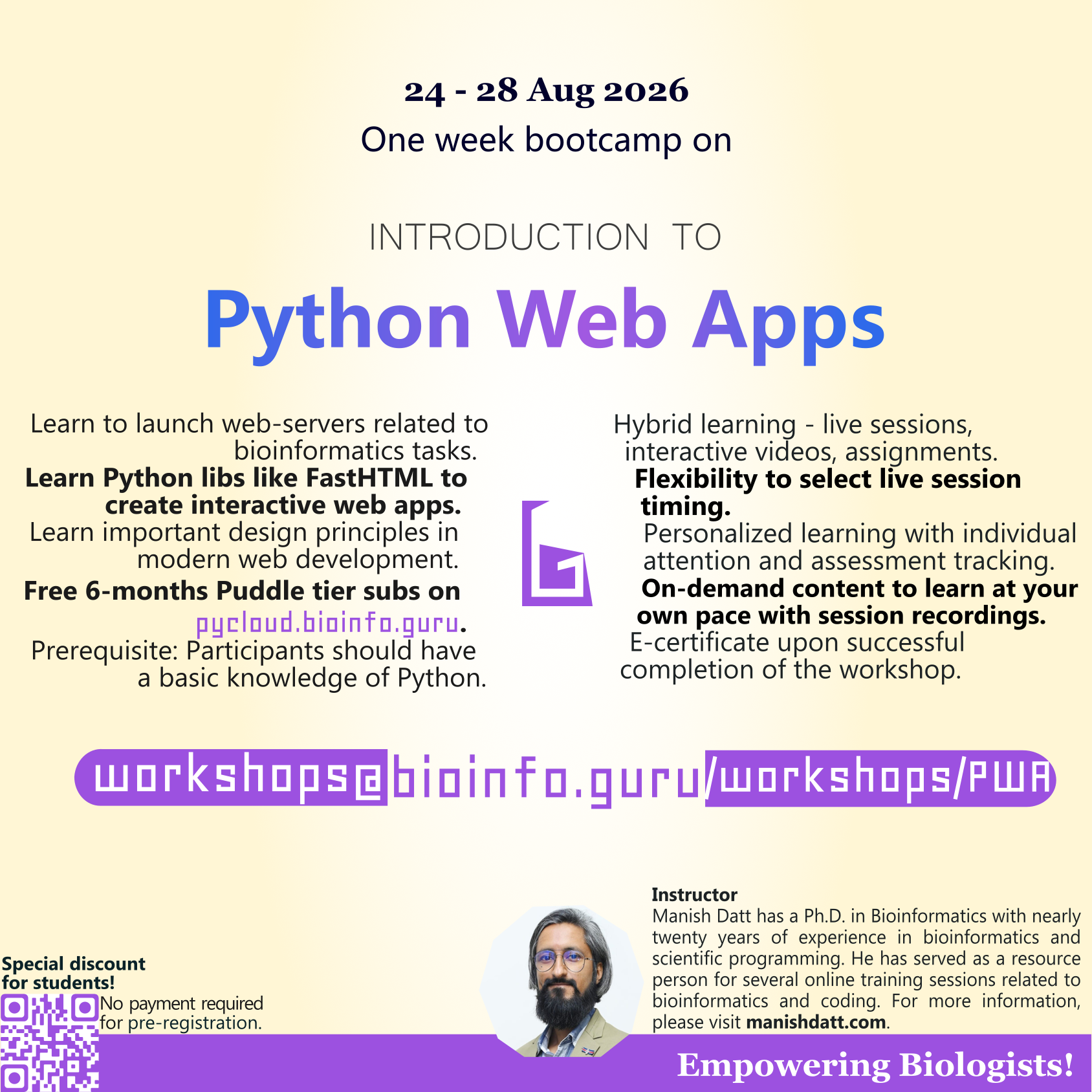 Introduction to Python Web Apps Poster